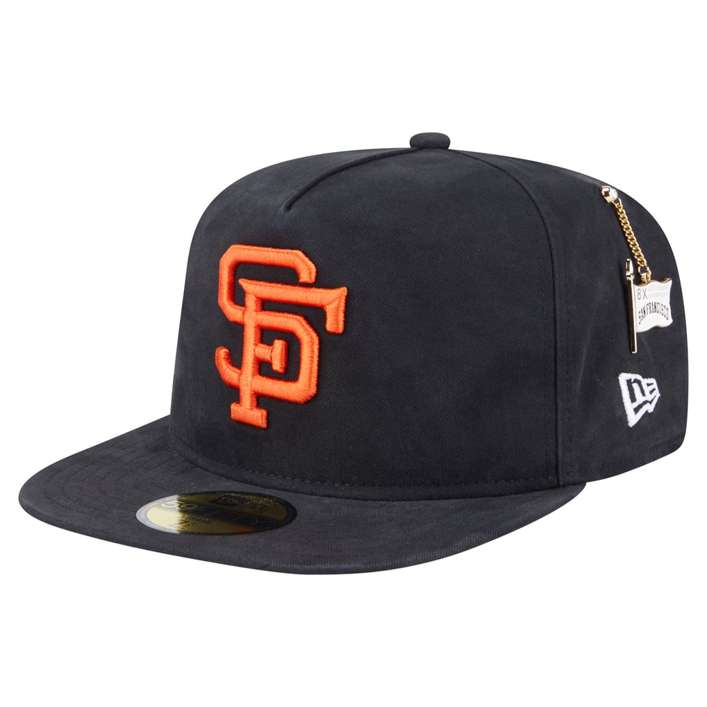  San Francisco Giants New Era Championship Side Flag A-Frame 59FIFTY Fitted Hat - Black